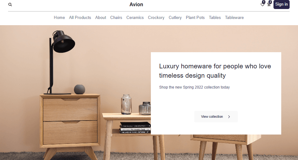 Furniture E-Commerce Website