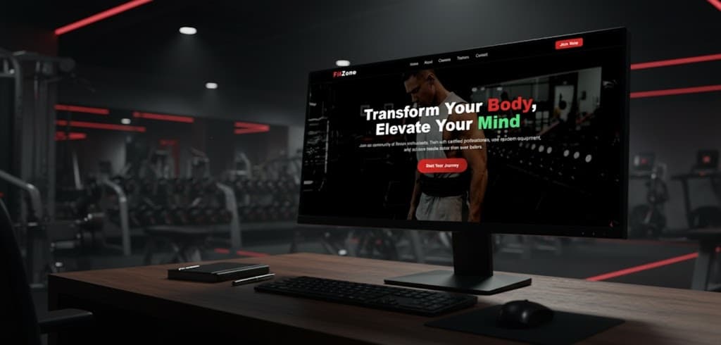 FitCore — Gym & Fitness Website