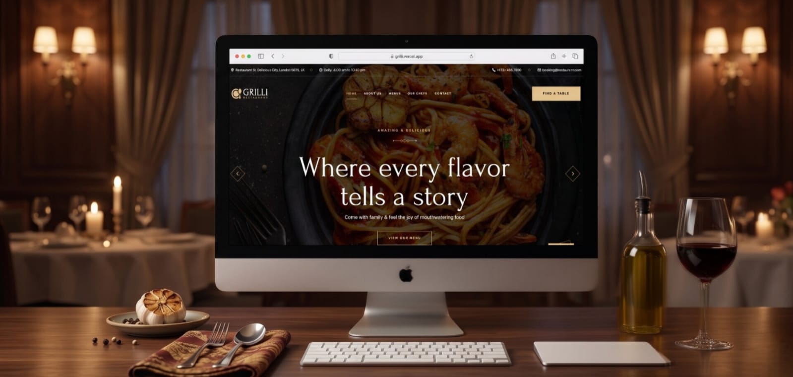 Restaurant & Fine Dining Website